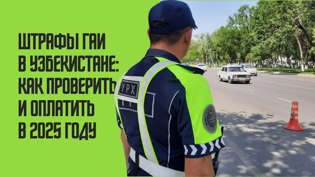 Штрафы ГАИ в Узбекистане: как проверить и оплатить в 2025 году